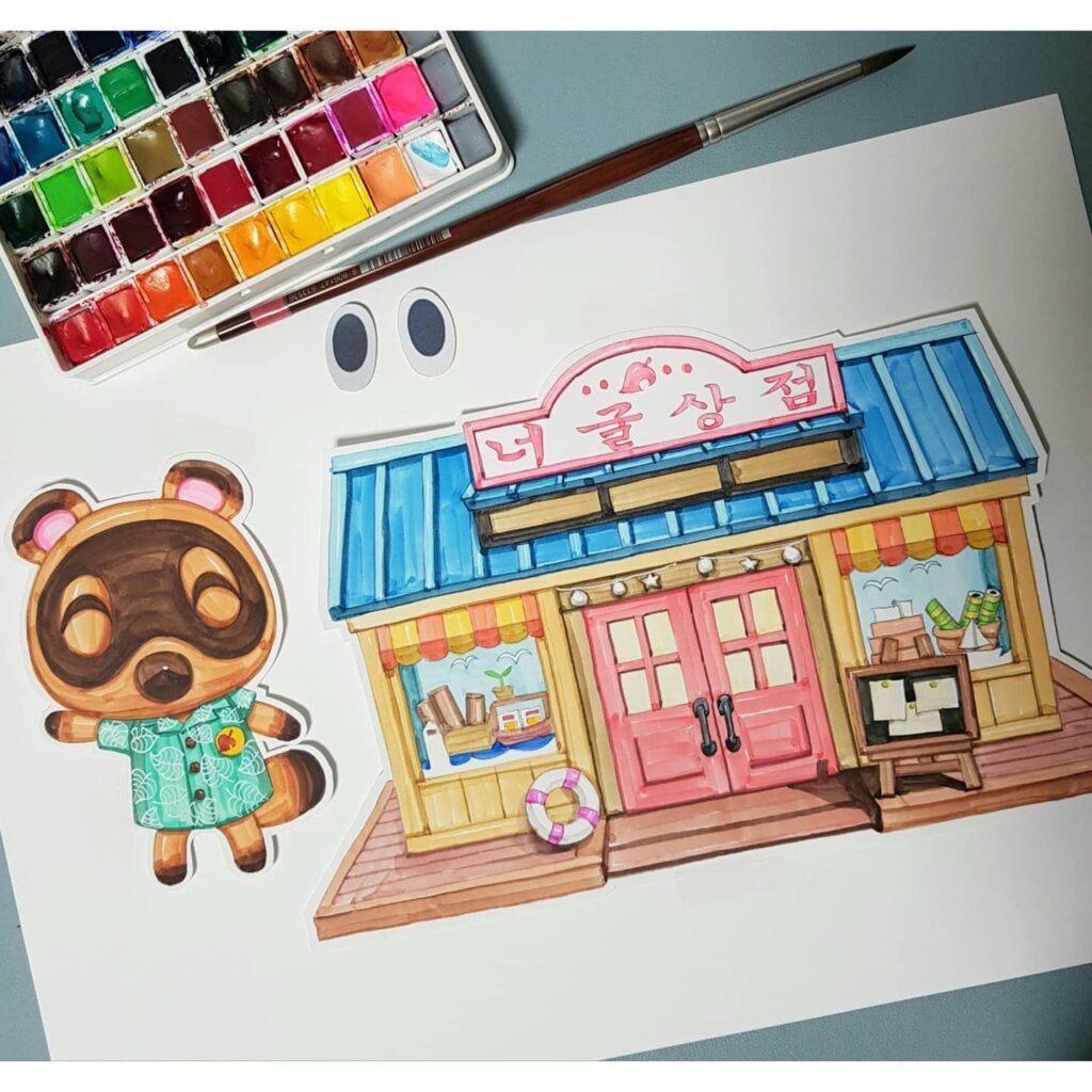 Animal Crossing Shop Scene