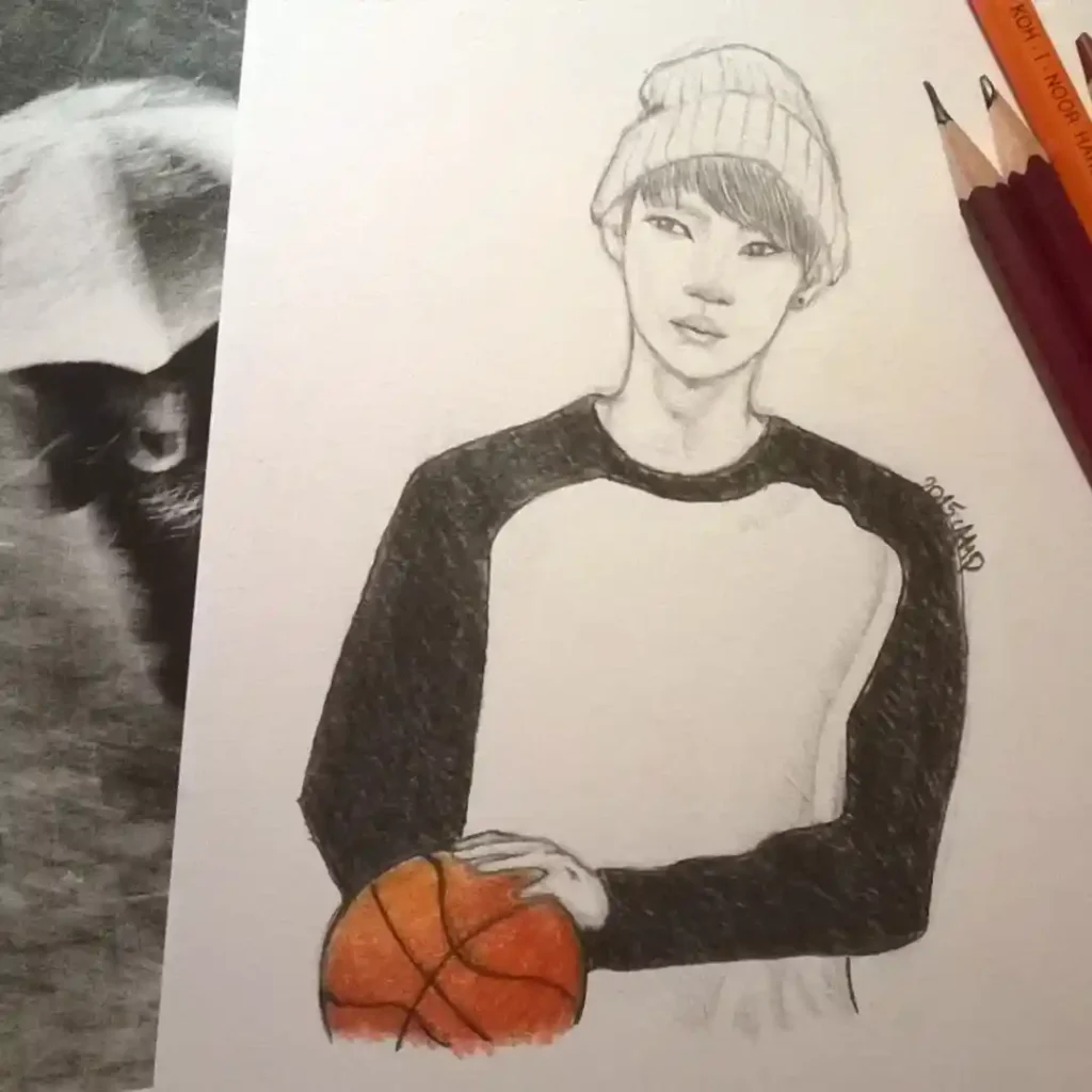 Basketball Drawing