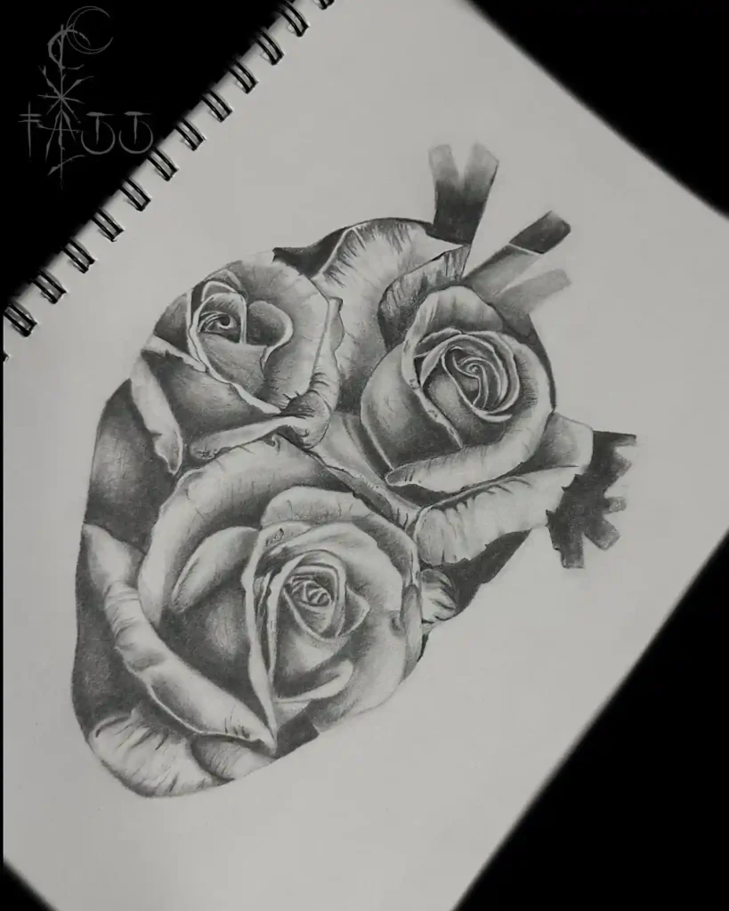 Human Heart Drawing