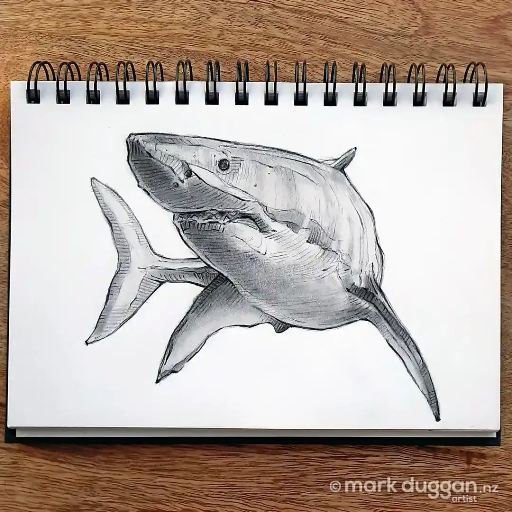 shark drawing