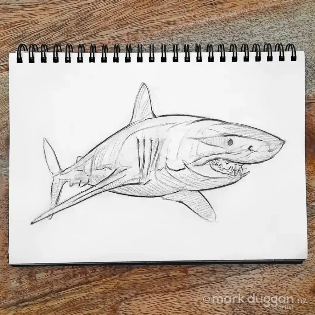 shark drawing