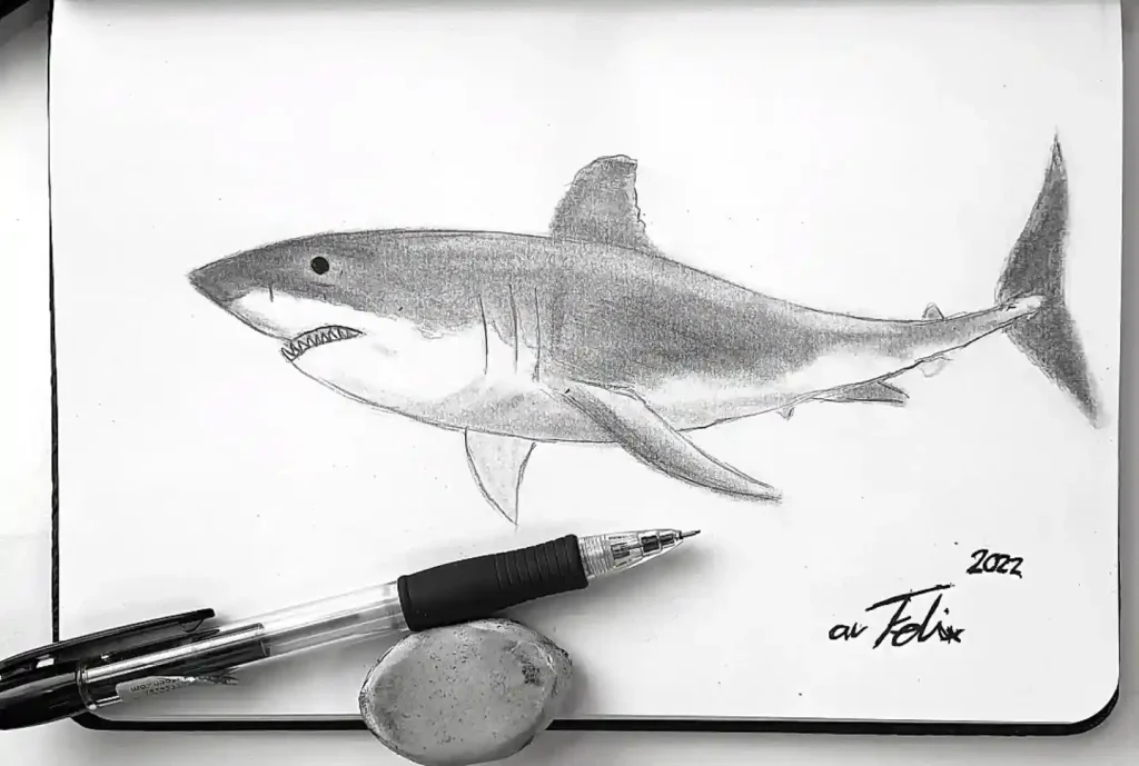 shark drawing