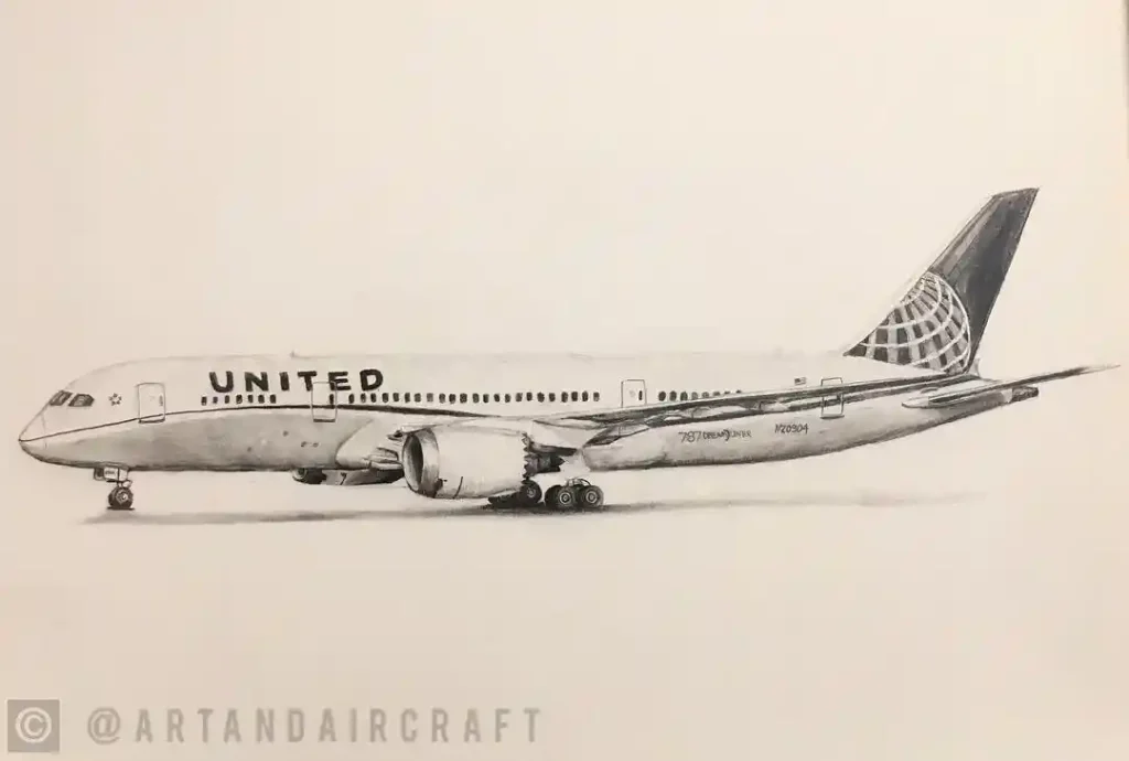airplane drawing