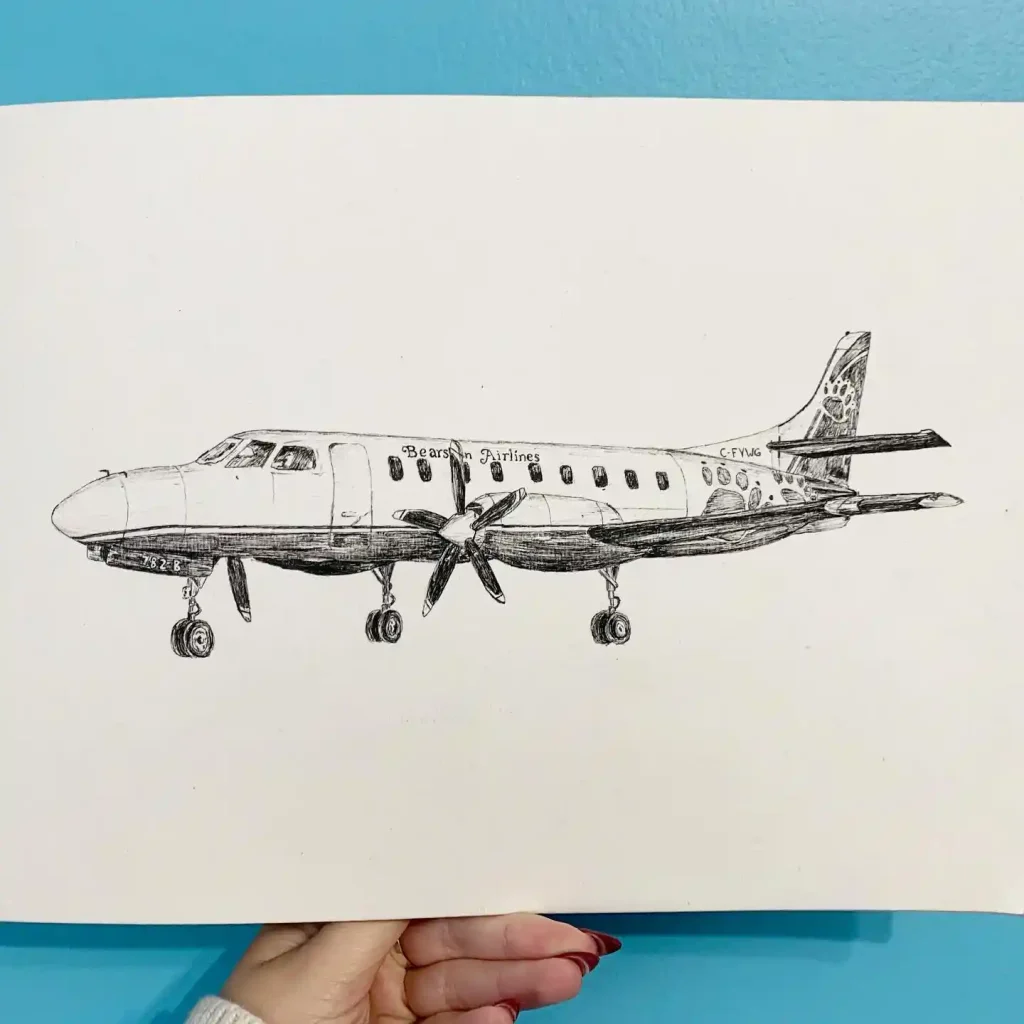 airplane drawing