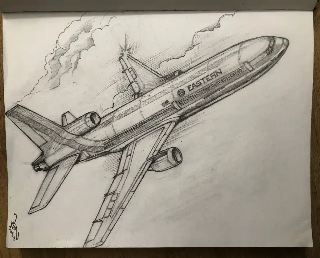 airplane drawing