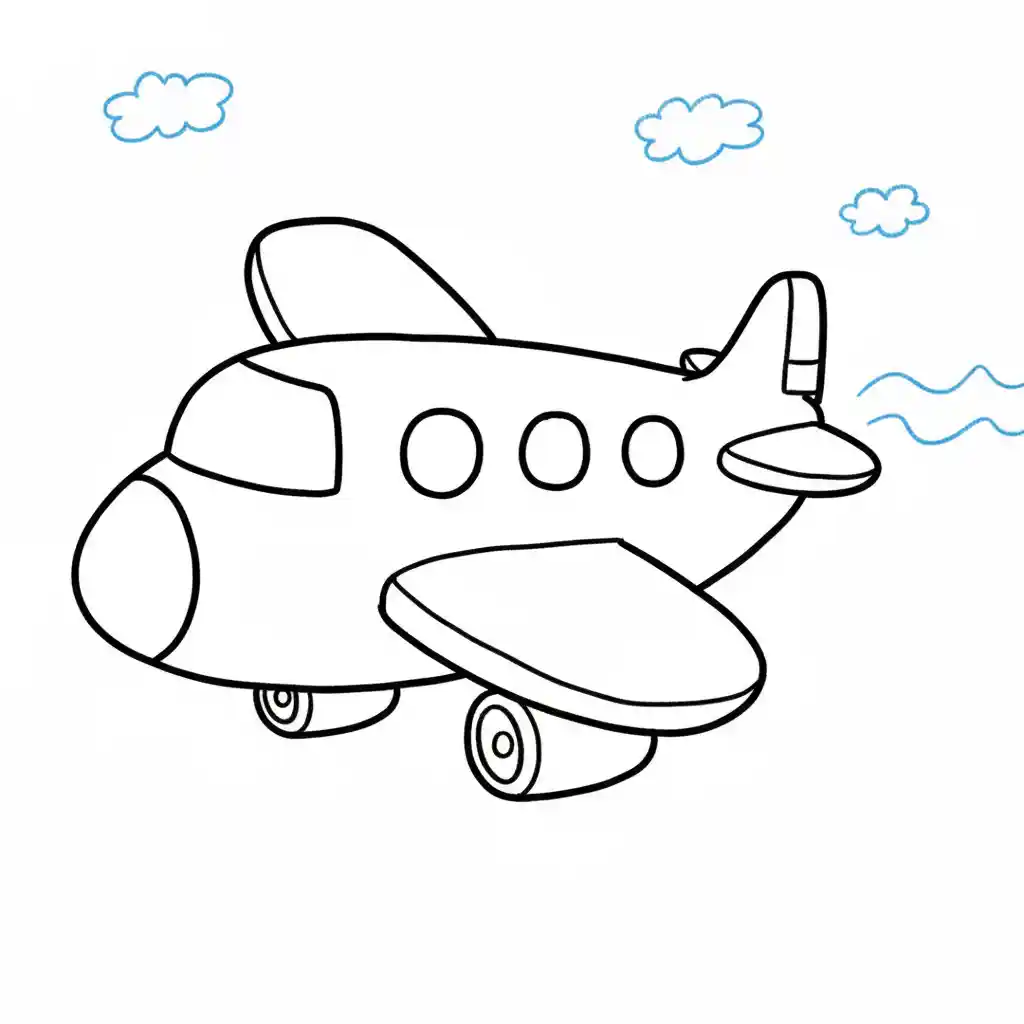 airplane drawing