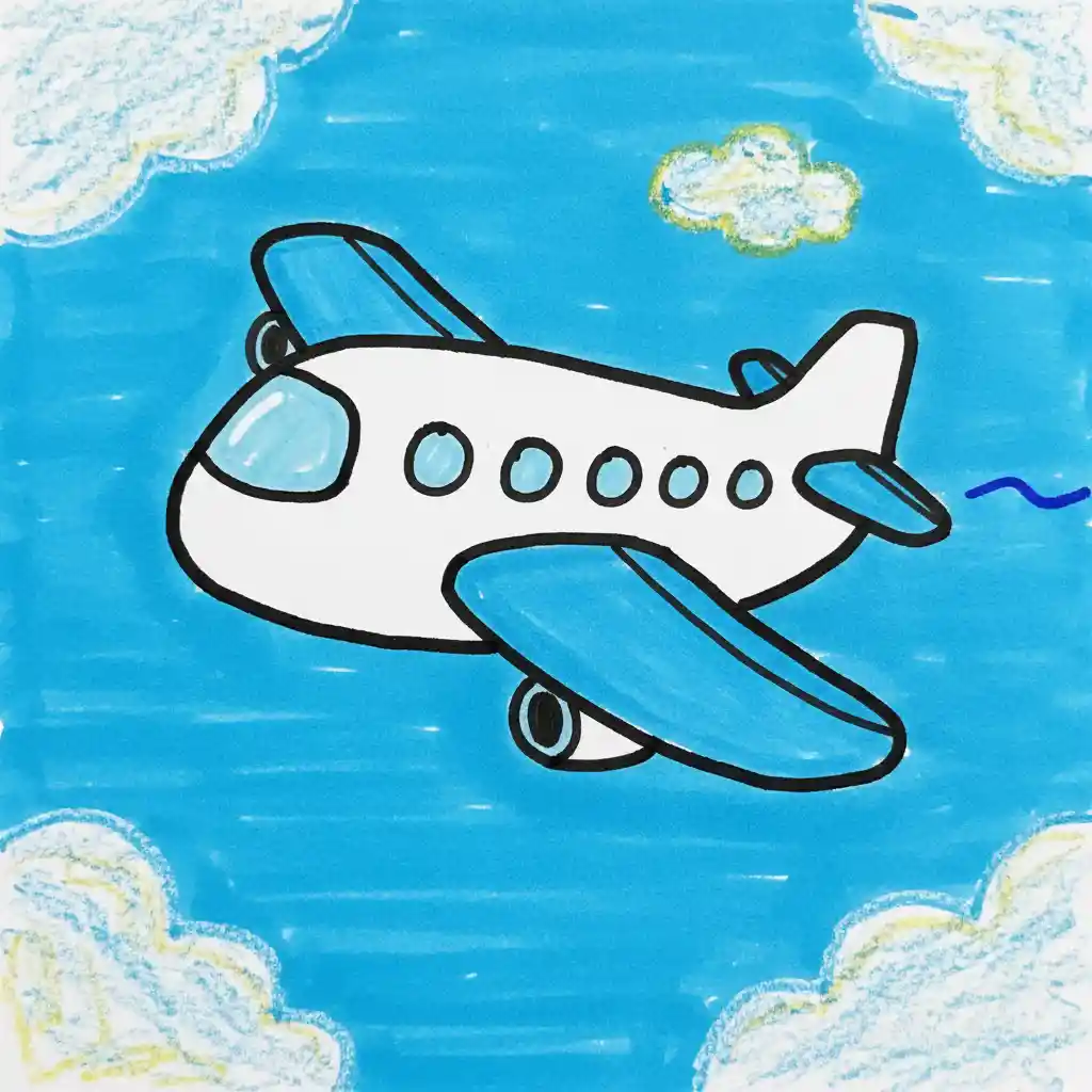 airplane drawing