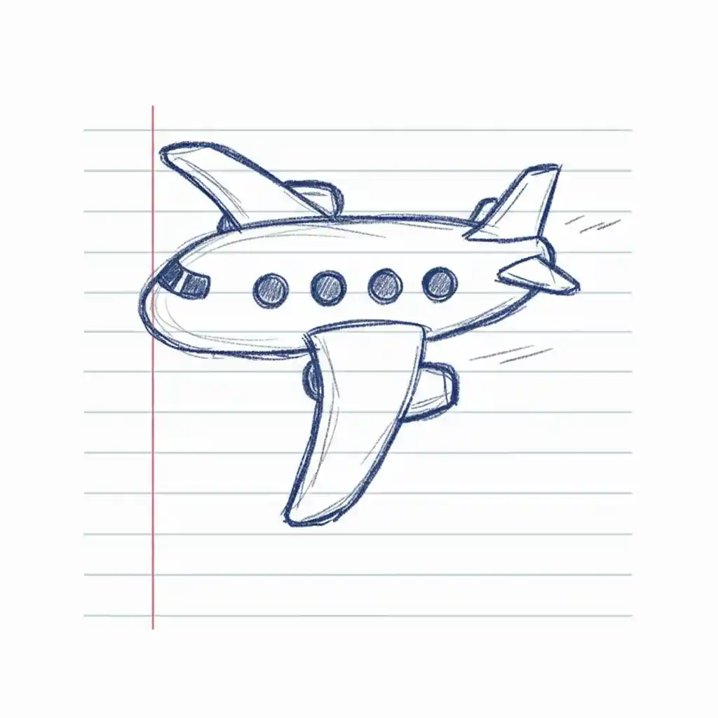 airplane drawing