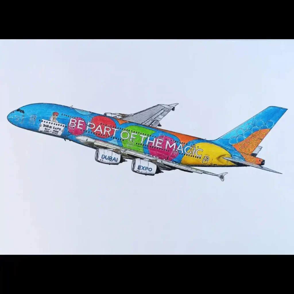 airplane drawing