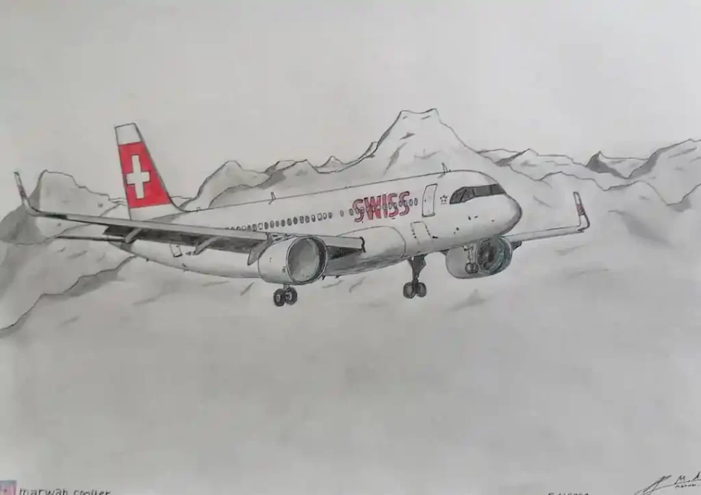 airplane drawing