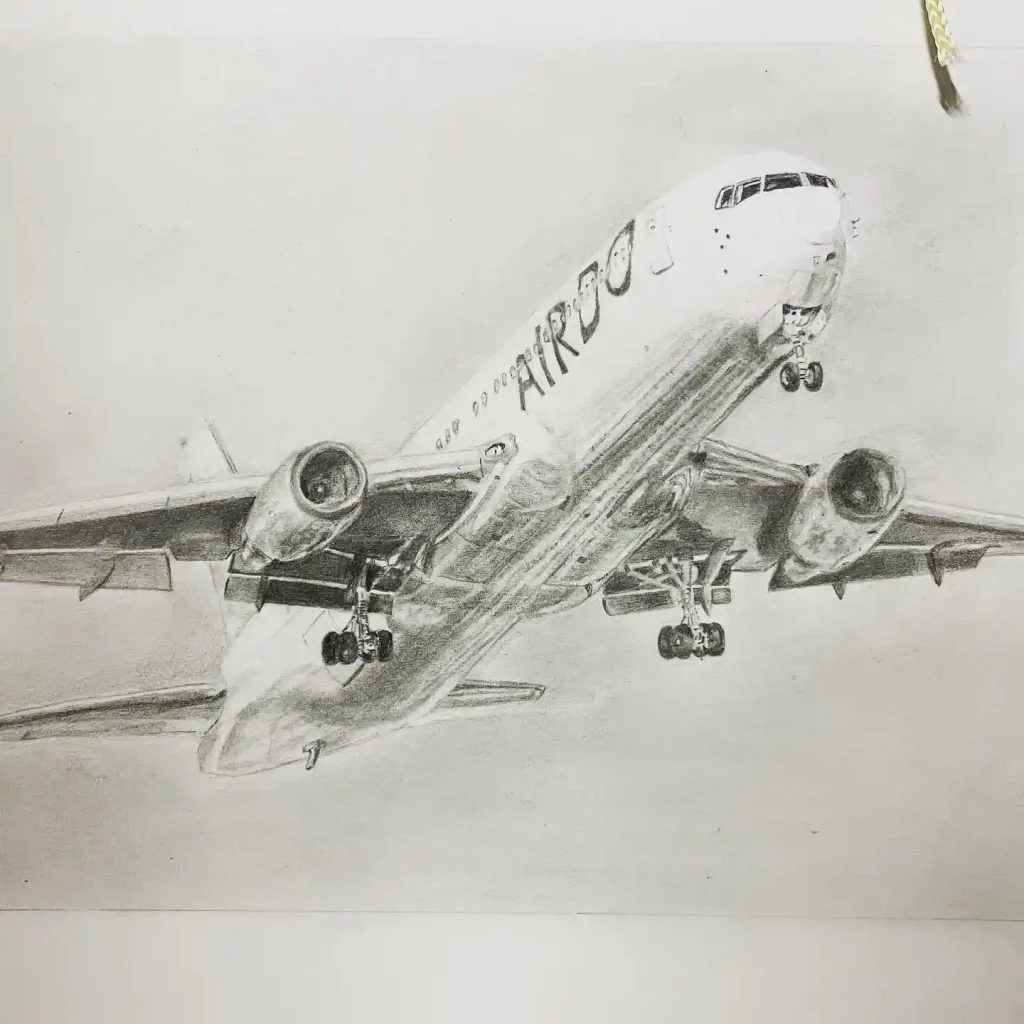 airplane drawing