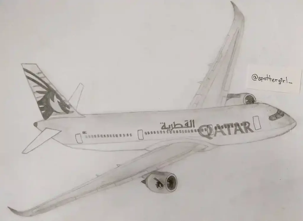 airplane drawing