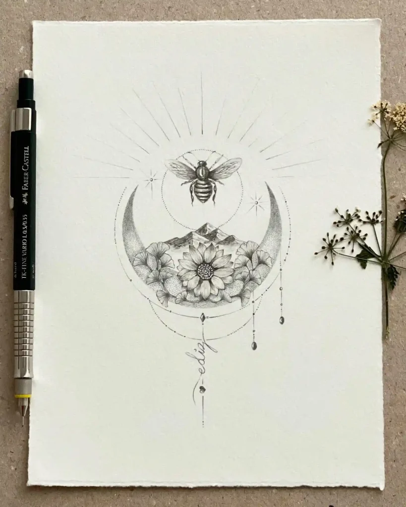 Bee Drawing