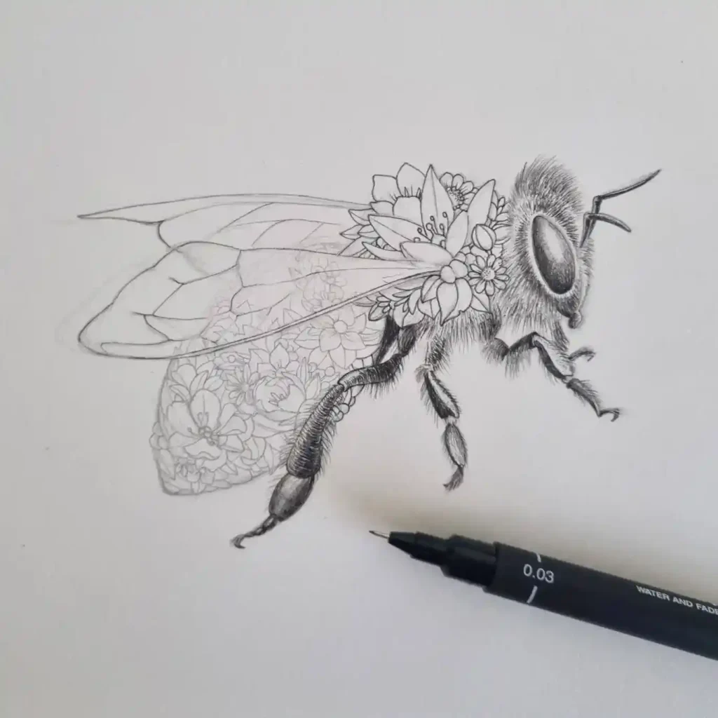 Bee Drawing