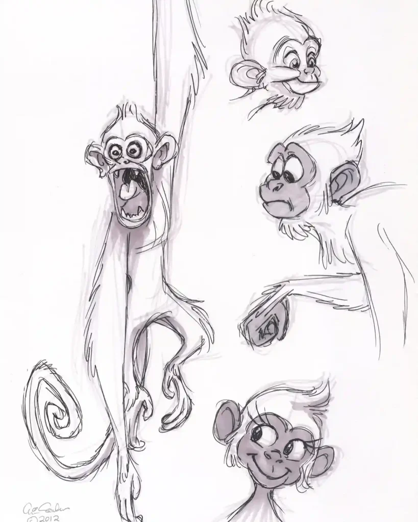 Monkey Drawing