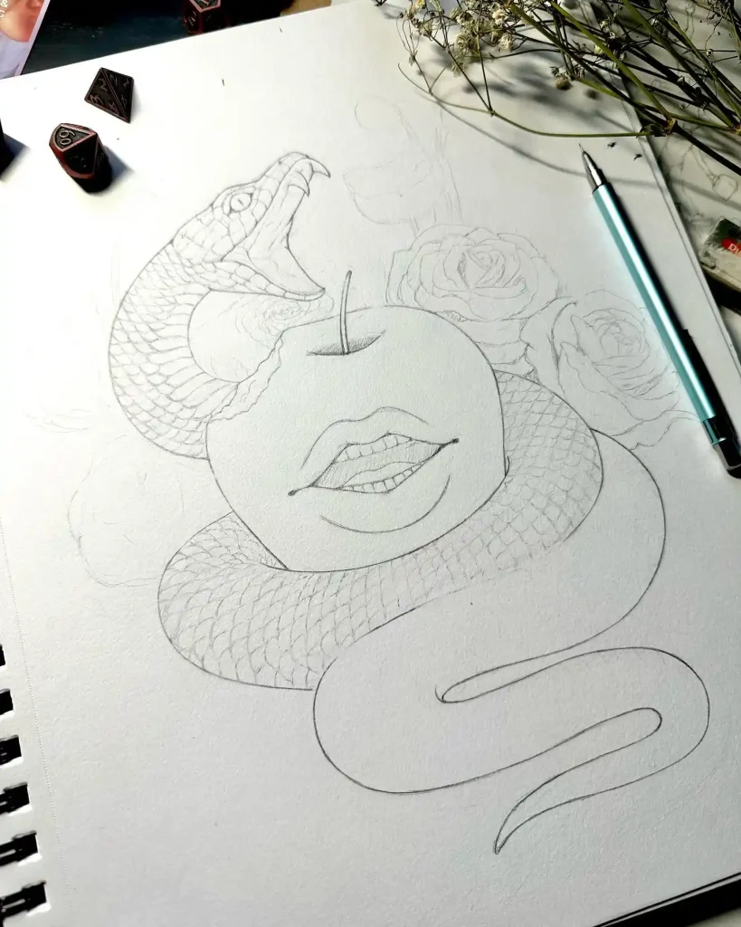 Snake Drawing