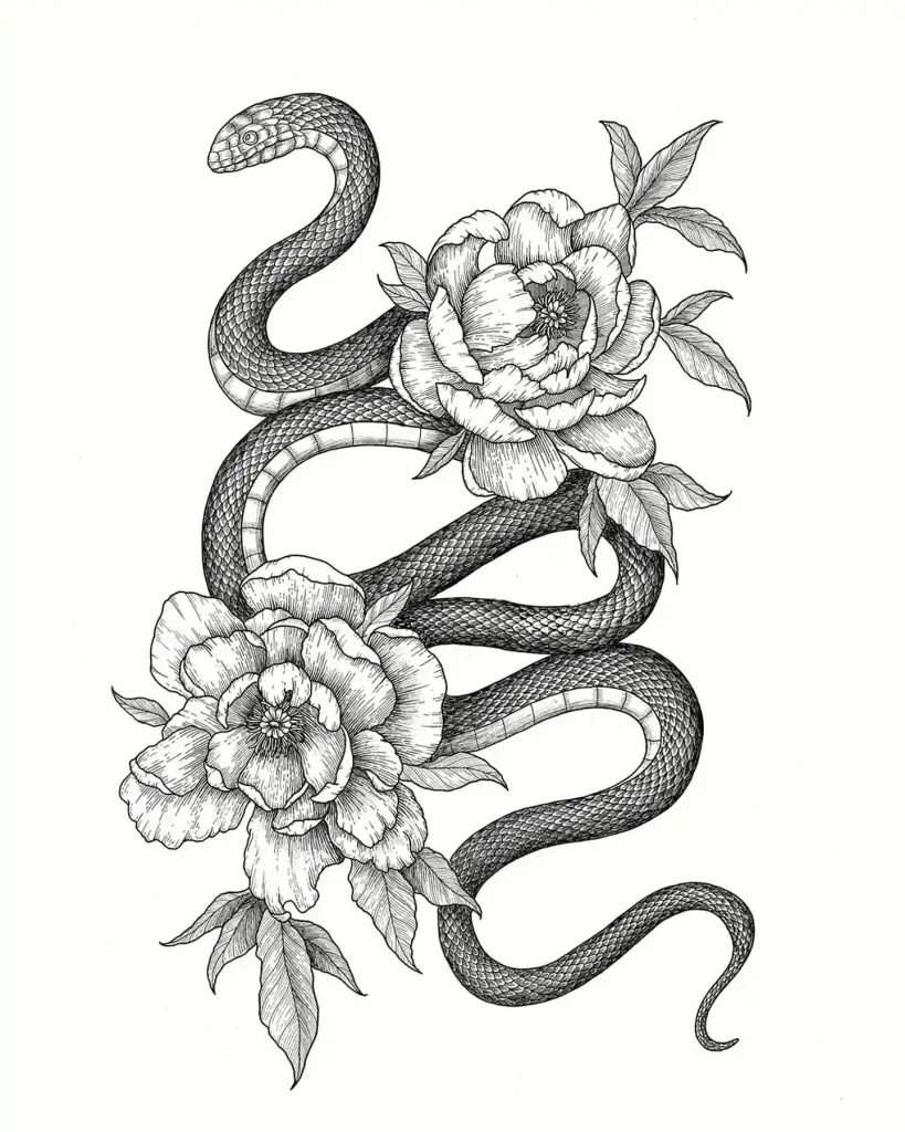 Snake Drawing