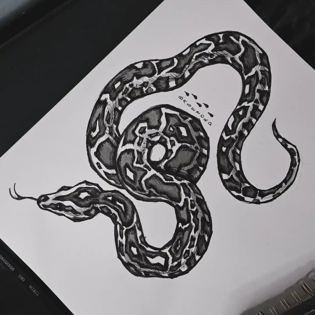 Snake Drawing