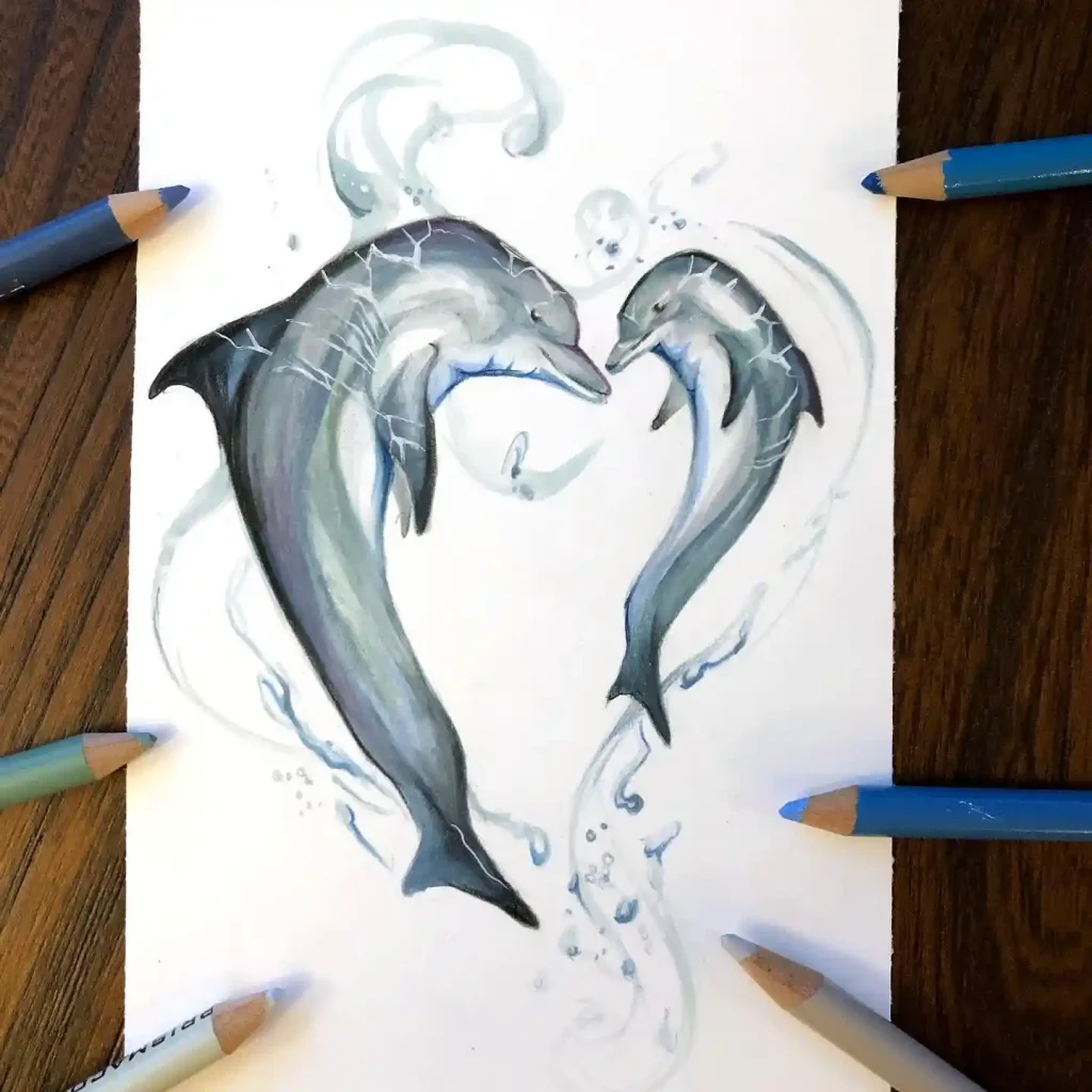 Dolphin Drawing Ideas