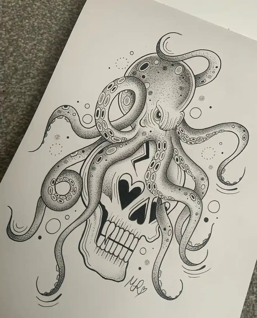 Octopus Drawing Ideas