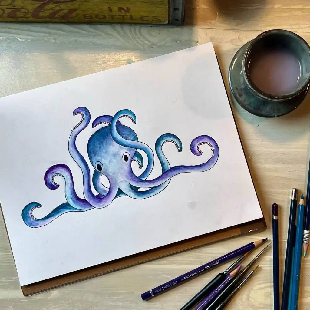 Octopus Drawing Ideas