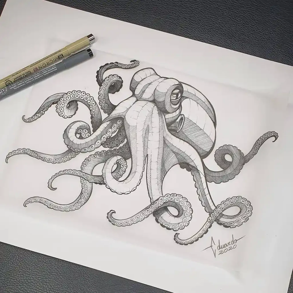 Octopus Drawing Ideas