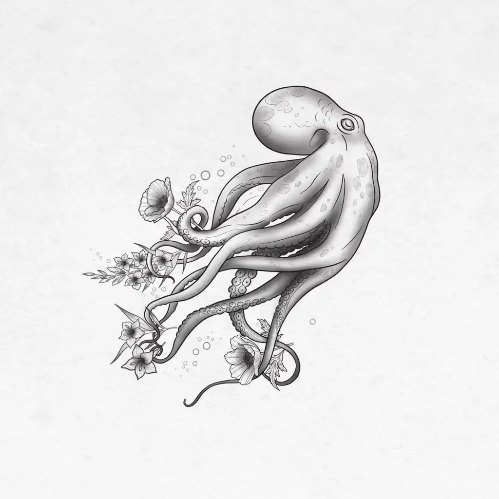 Octopus Drawing Ideas