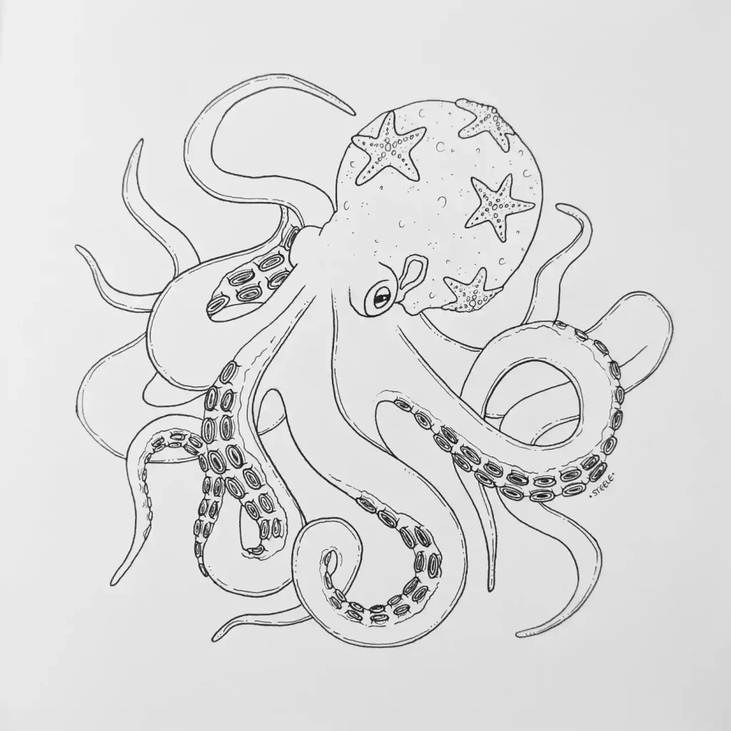 Octopus Drawing Ideas