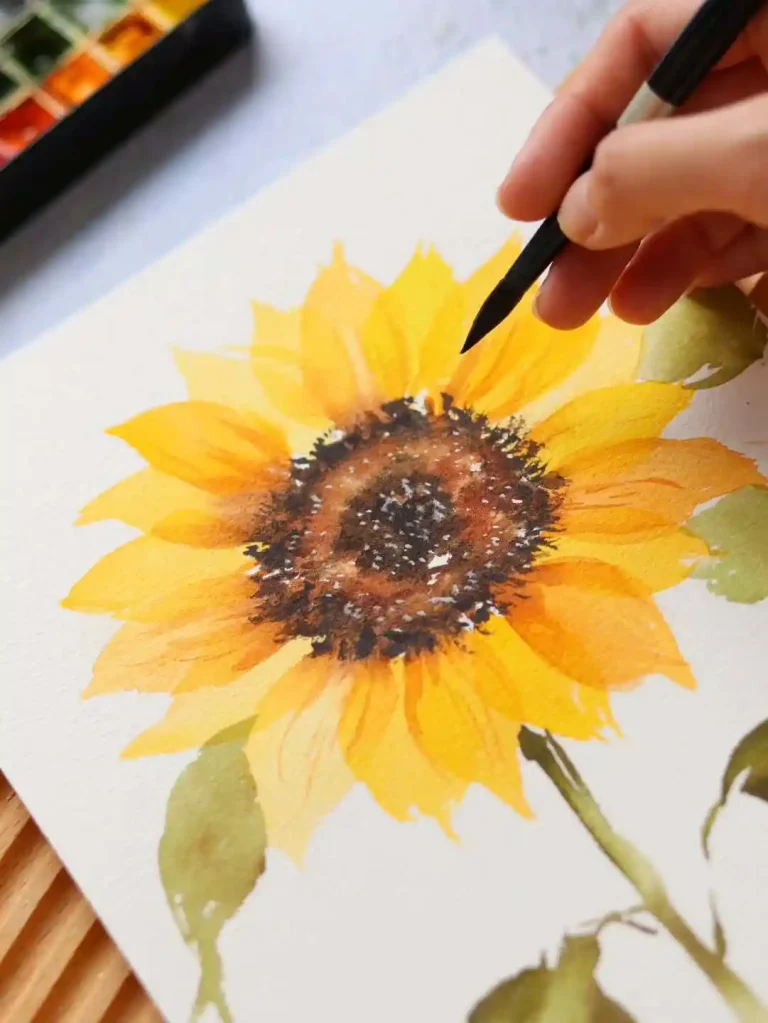 sunflower drawing (13)