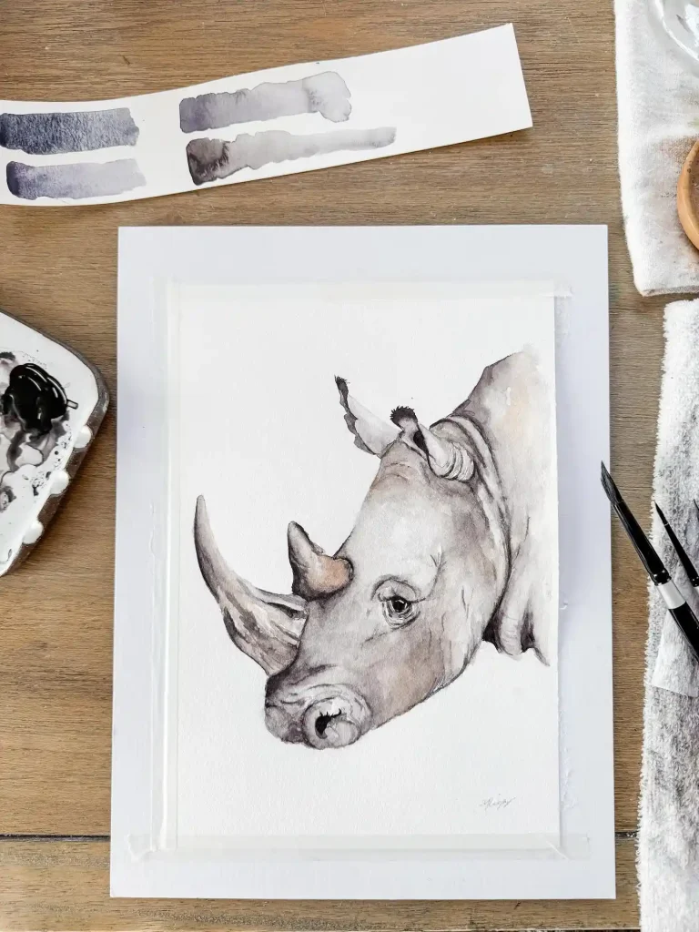 Watercolor Animal Drawing Ideas