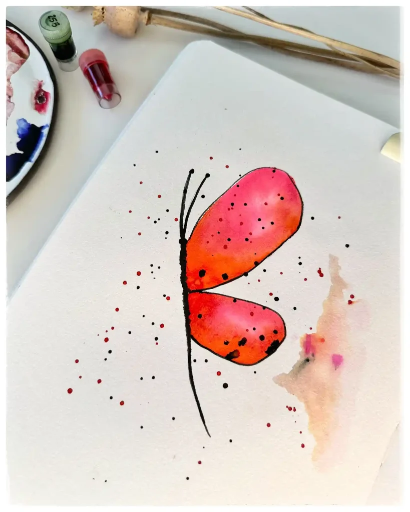 Watercolor Butterfly Drawing Ideas