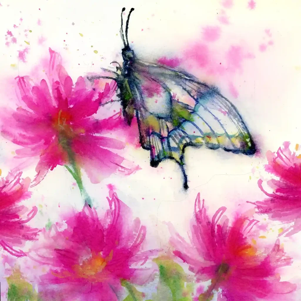 Watercolor Butterfly Drawing Ideas