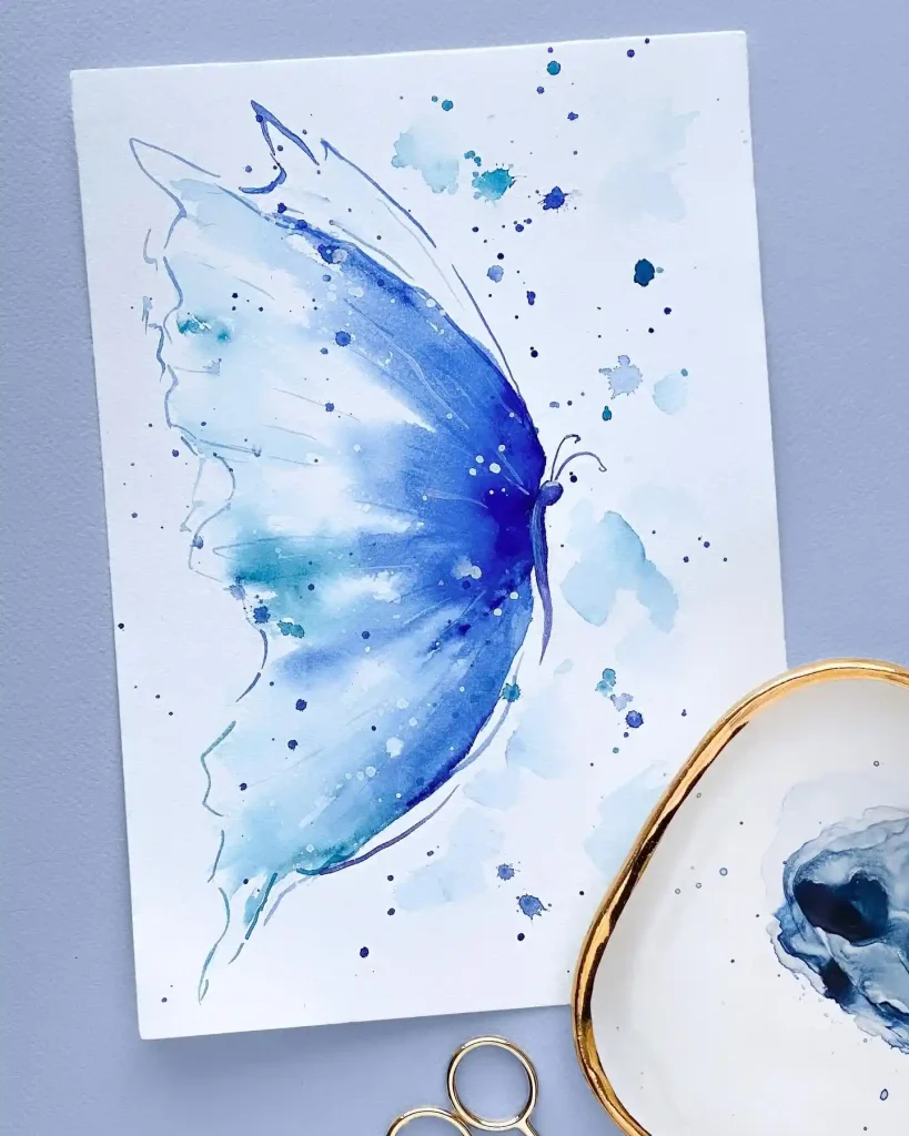 Watercolor Butterfly Drawing Ideas