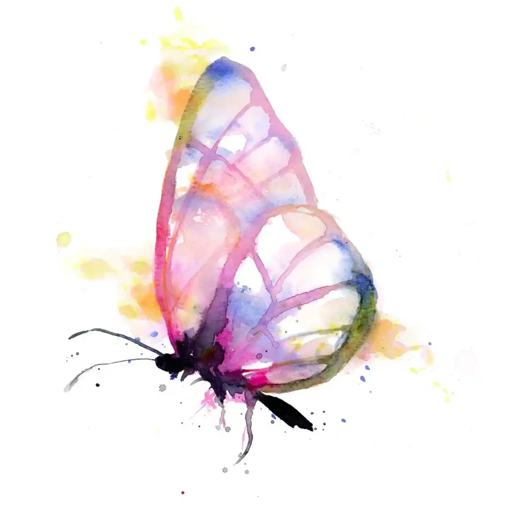Watercolor Butterfly Drawing Ideas