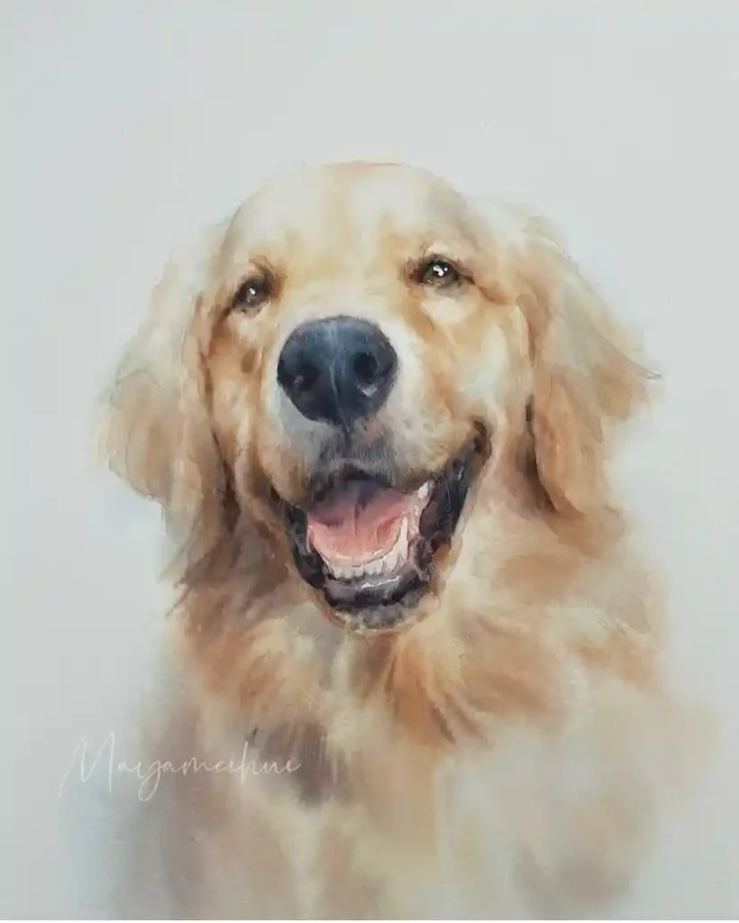 Watercolor Dog Drawing Ideas