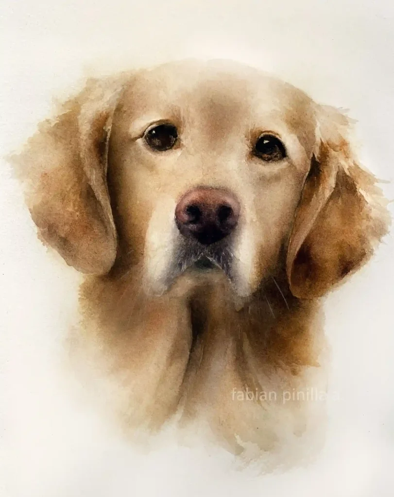 Watercolor Dog Drawing Ideas
