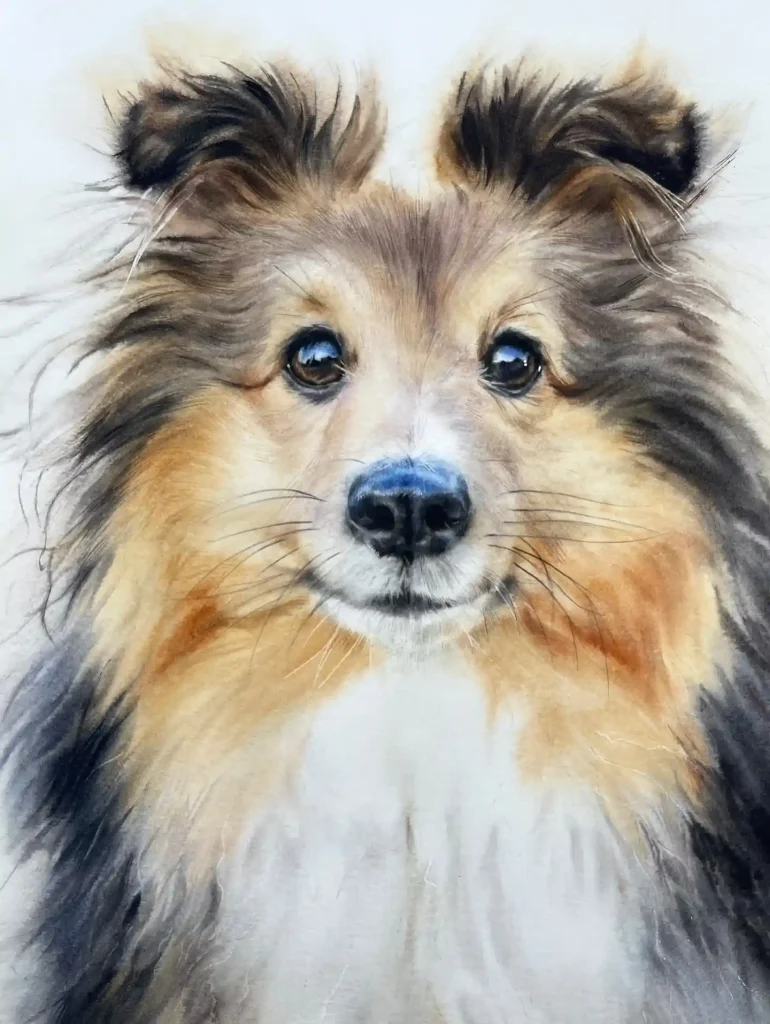 Watercolor Dog Drawing Ideas
