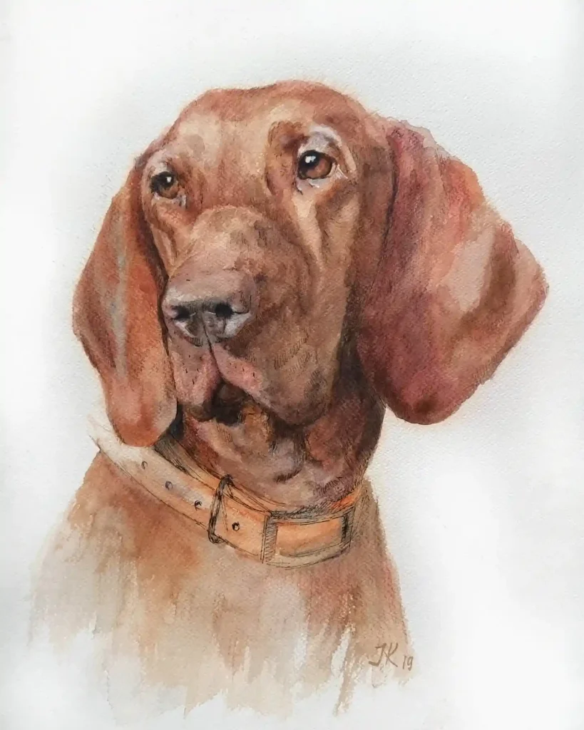 Watercolor Dog Drawing Ideas