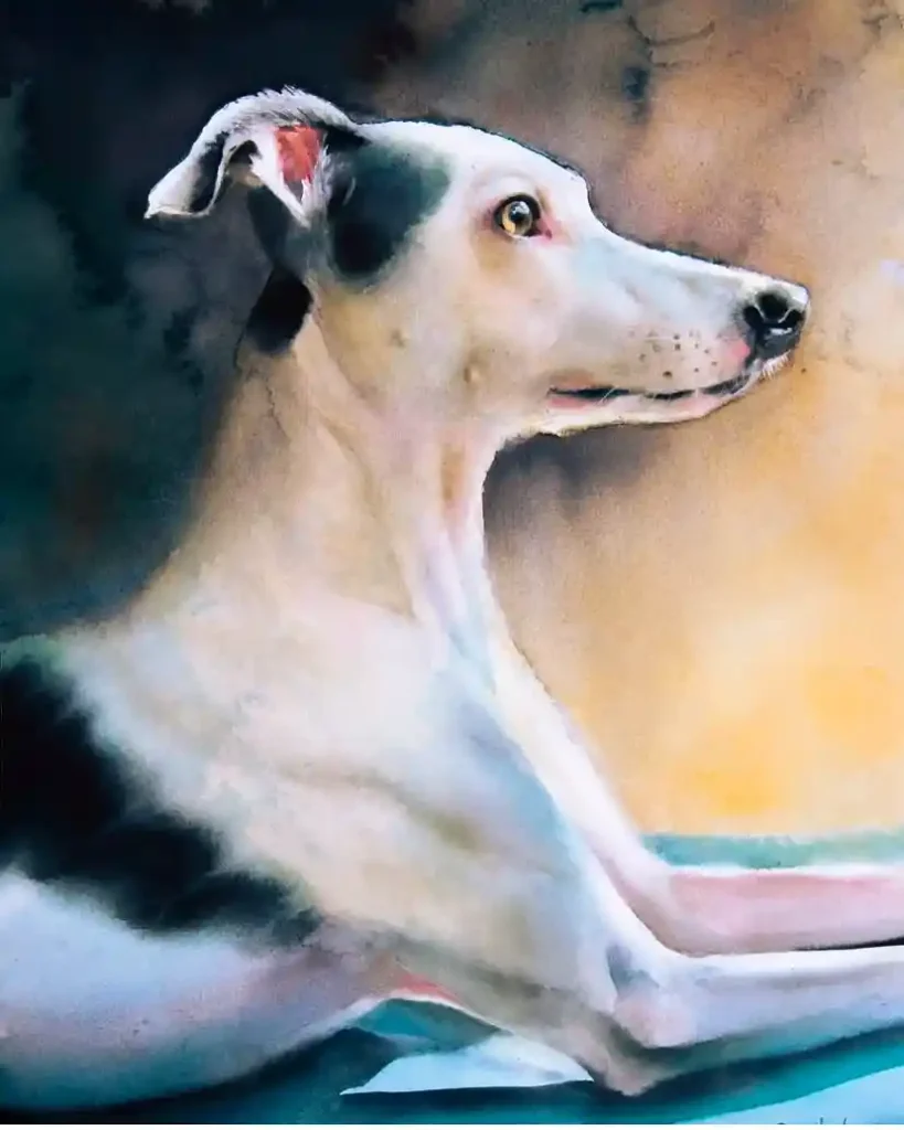 Watercolor Dog Drawing Ideas