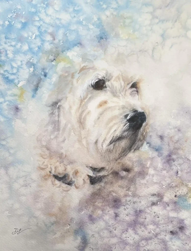 Watercolor Dog Drawing Ideas