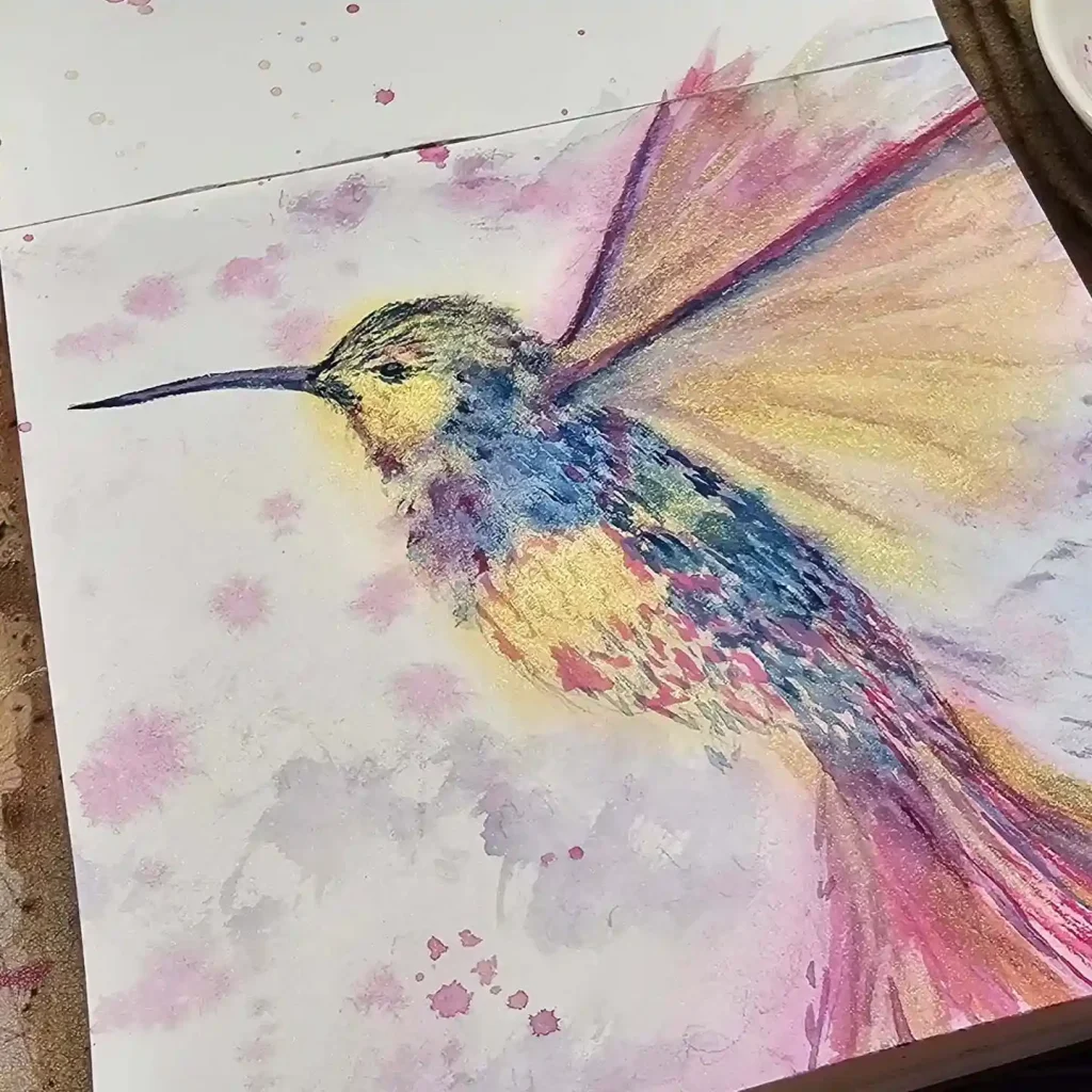 Watercolor Hummingbird Drawing Ideas