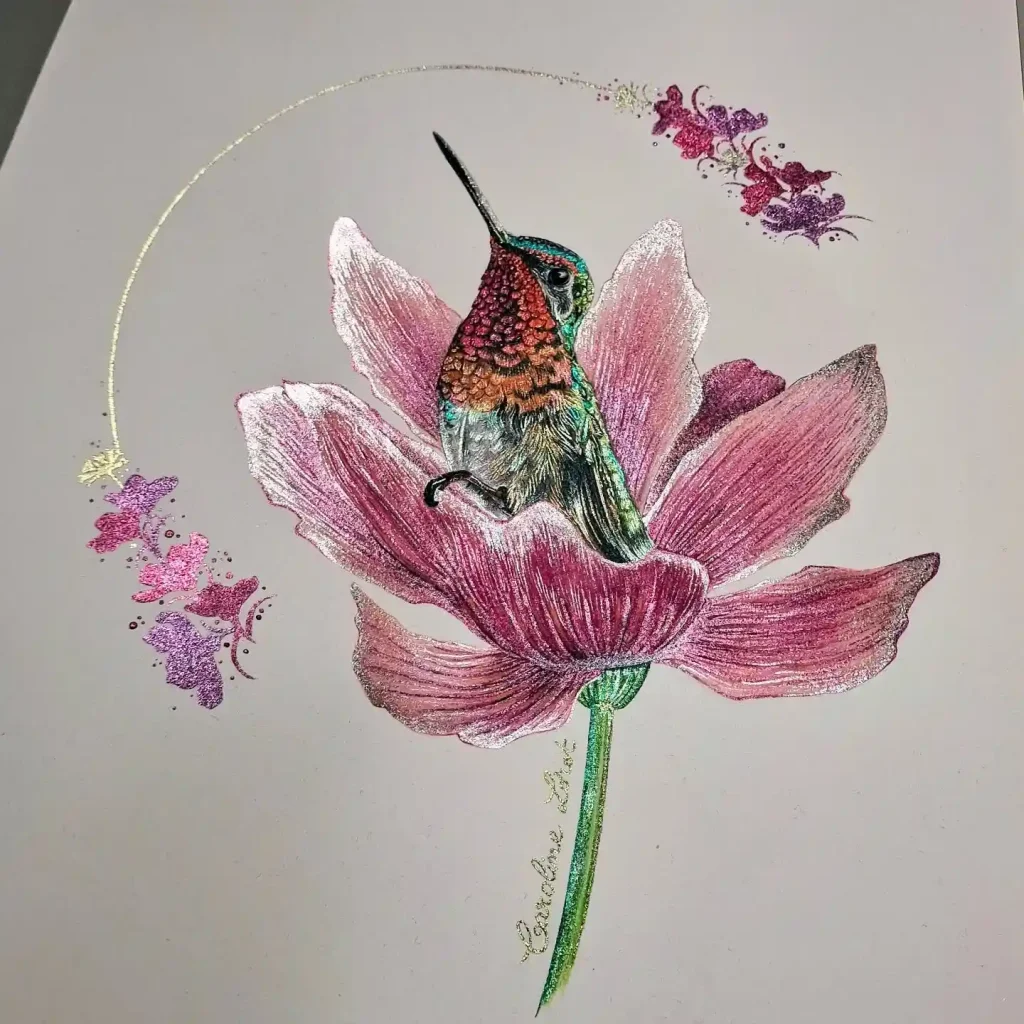 Watercolor Hummingbird Drawing Ideas