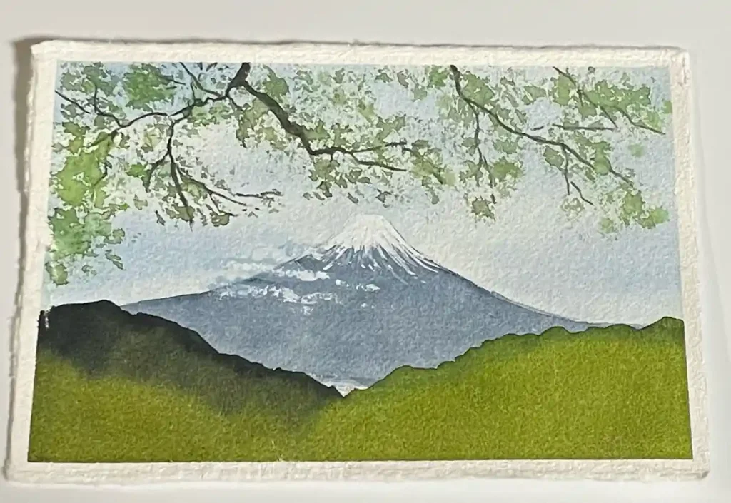 Watercolor Mountain Drawing Ideas