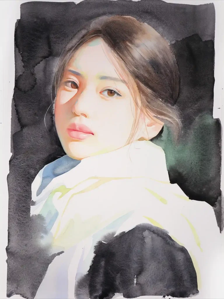 Watercolor Portrait Drawing Ideas