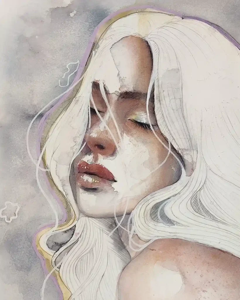 Watercolor Portrait Drawing Ideas