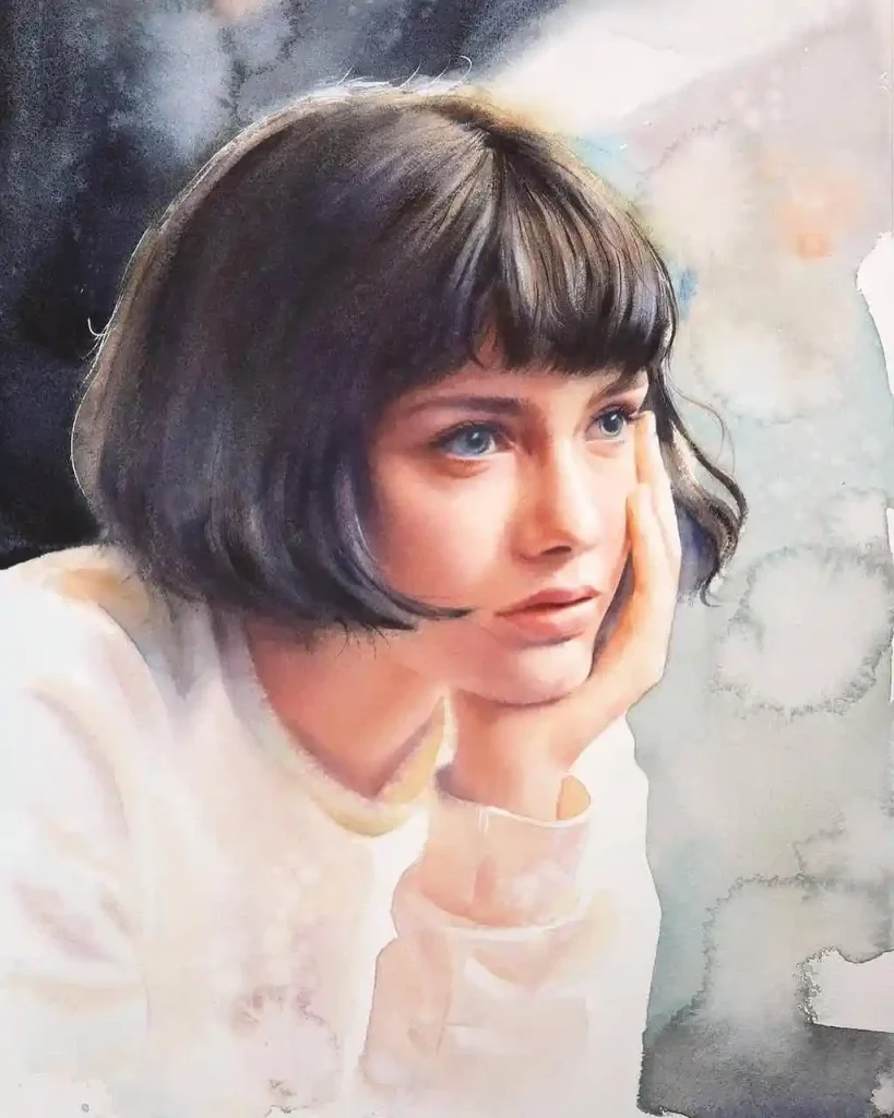 Watercolor Portrait Drawing Ideas