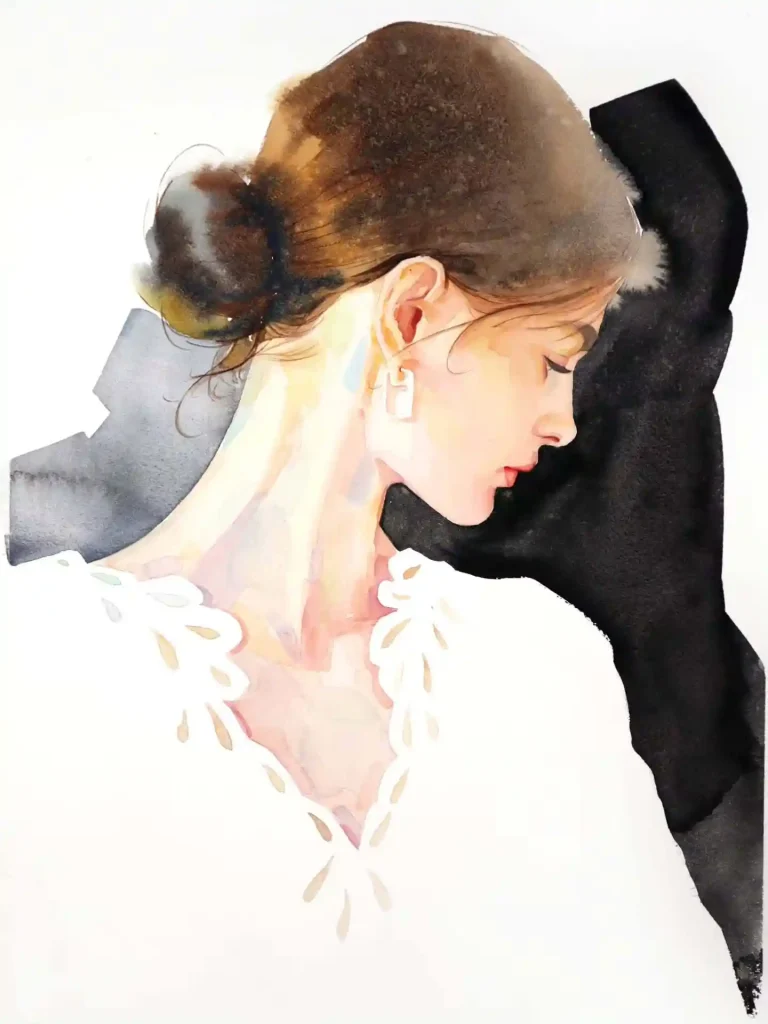 Watercolor Portrait Drawing Ideas