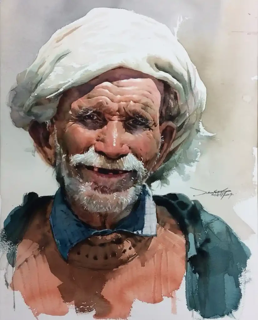 Watercolor Portrait Drawing Ideas