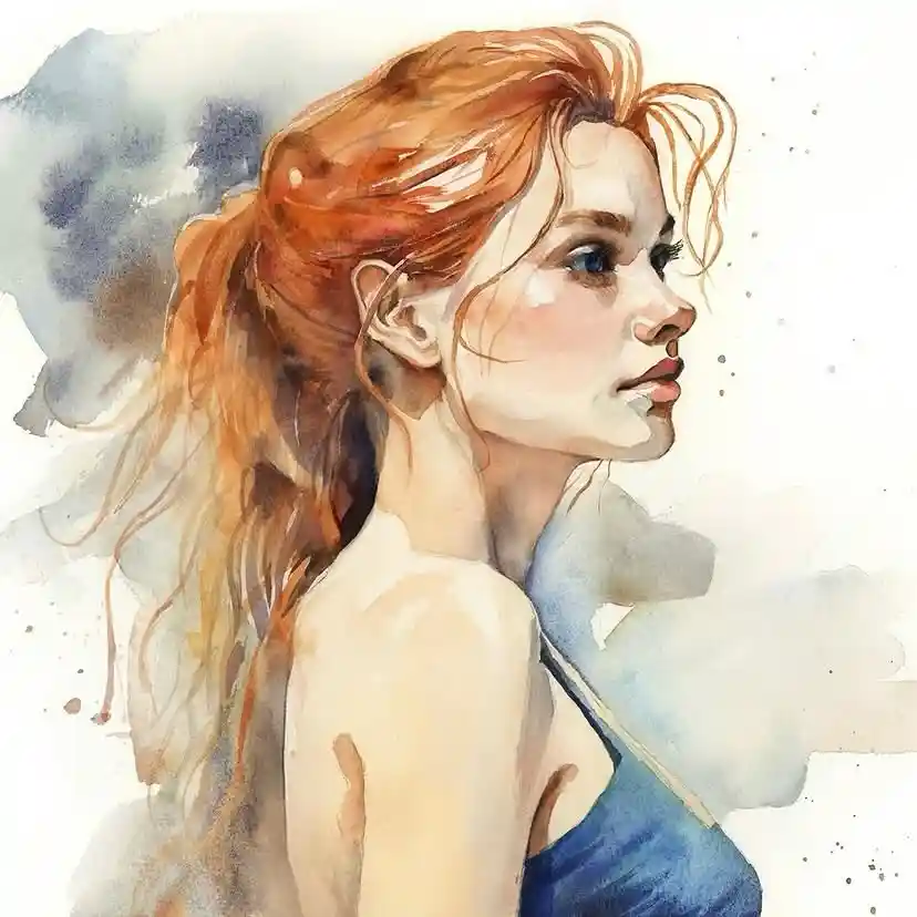 Watercolor Portrait Drawing Ideas