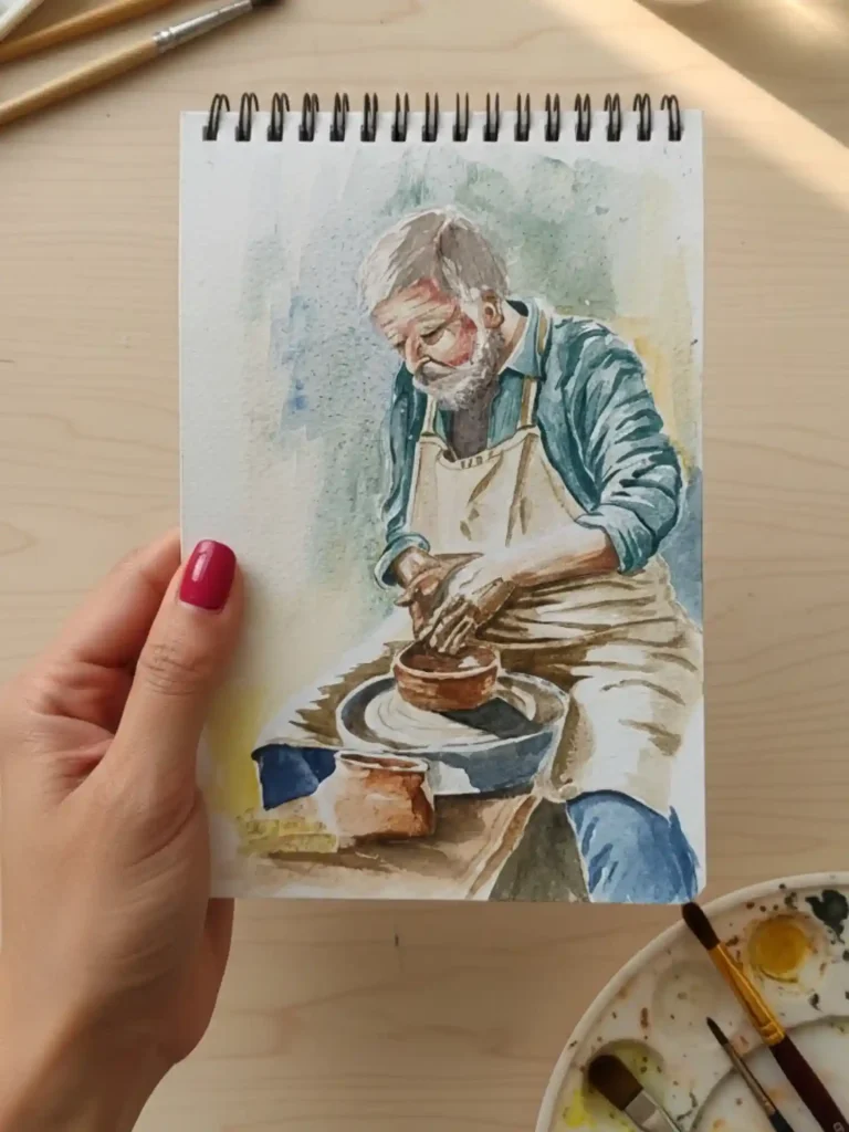 Watercolor Portrait Drawing Ideas